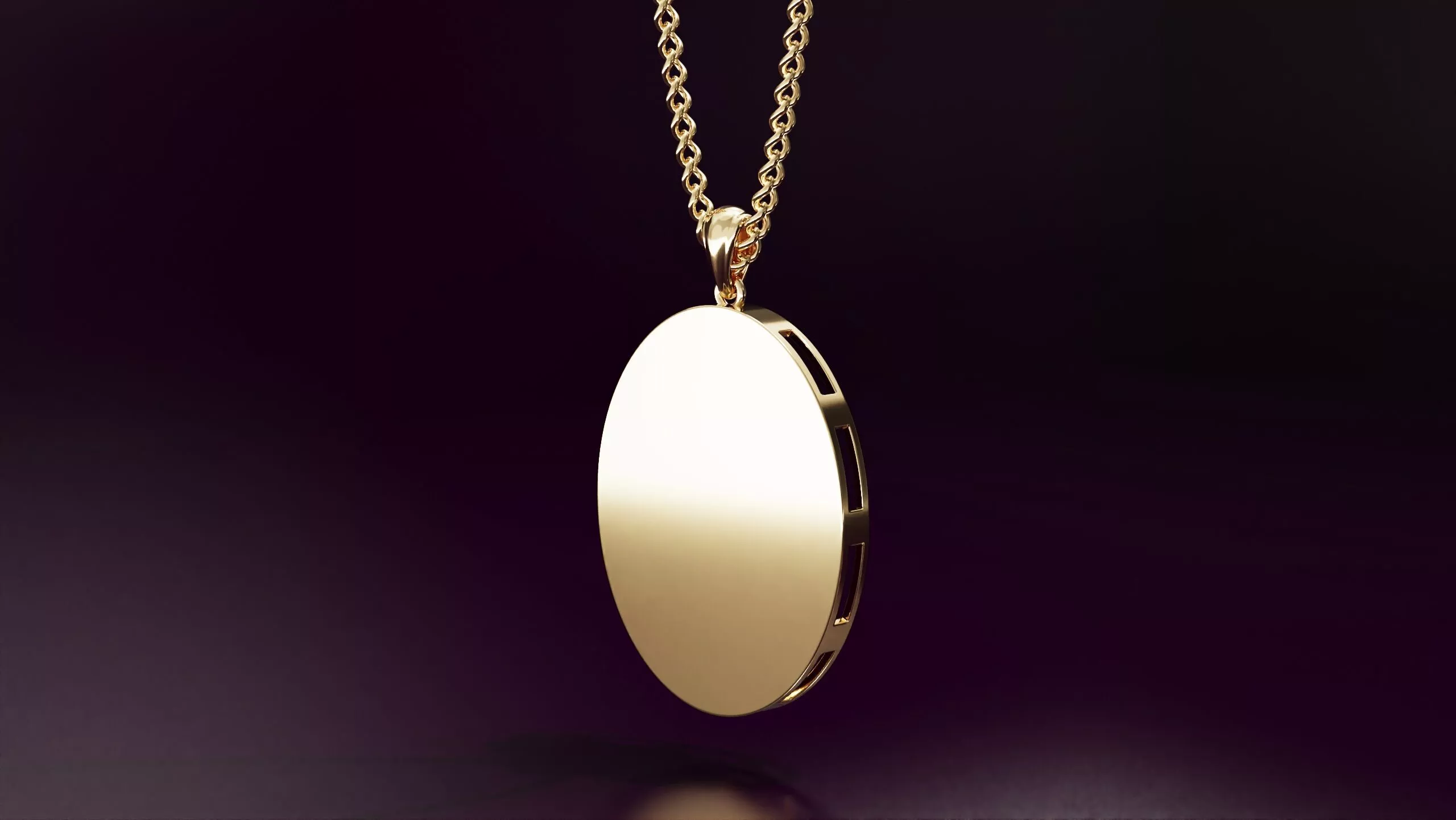 Ellipse pendant 30mm Free 3D print model