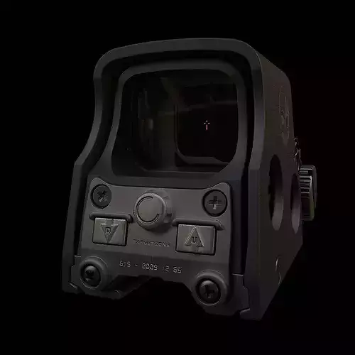 Game Ready Low Poly Holographic Rifle Sight 
