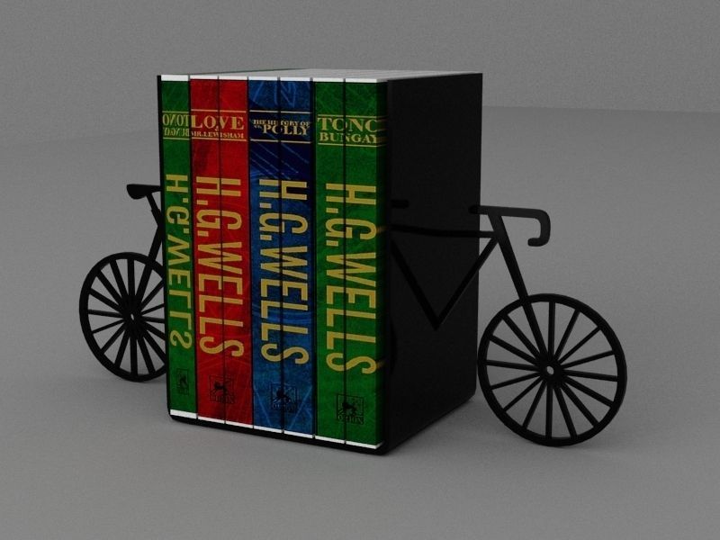 Bicycle bookholder 3D print model_1