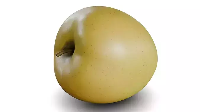 Apple Low-poly 3D model 4