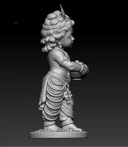 little krishna 3d printed model  3D print model 3
