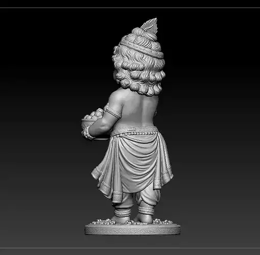little krishna 3d printed model  3D print model 5