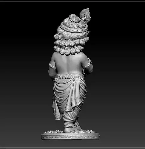little krishna 3d printed model  3D print model 4