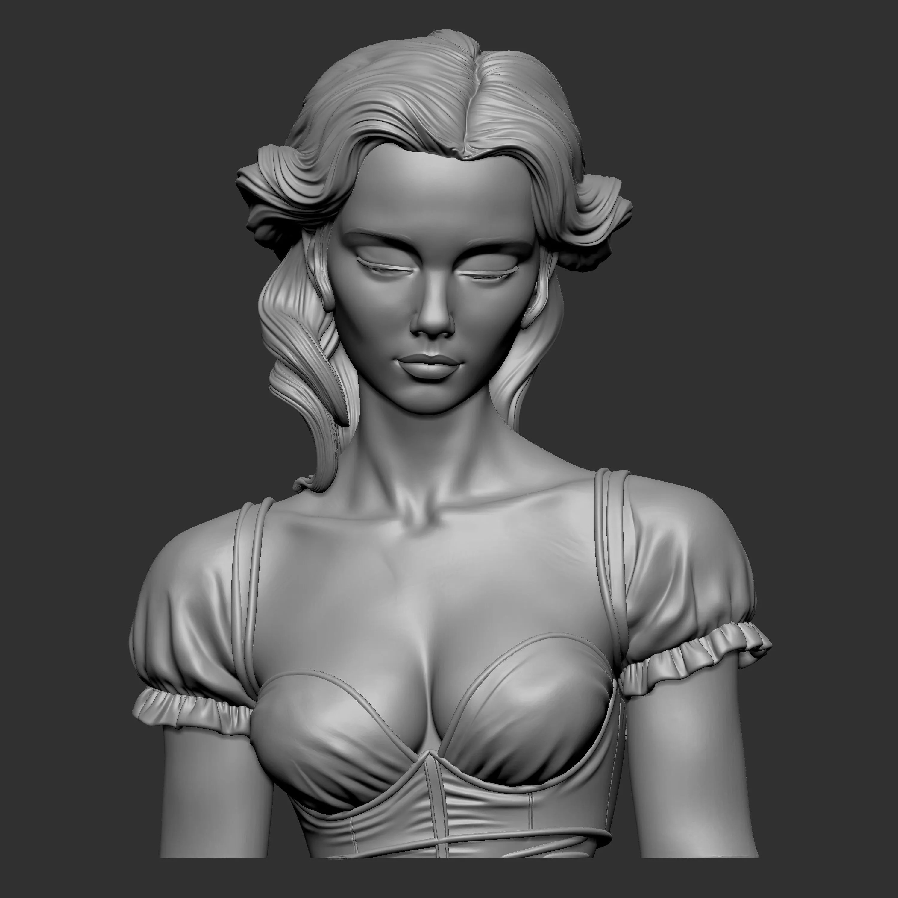female bust 2 3D print model