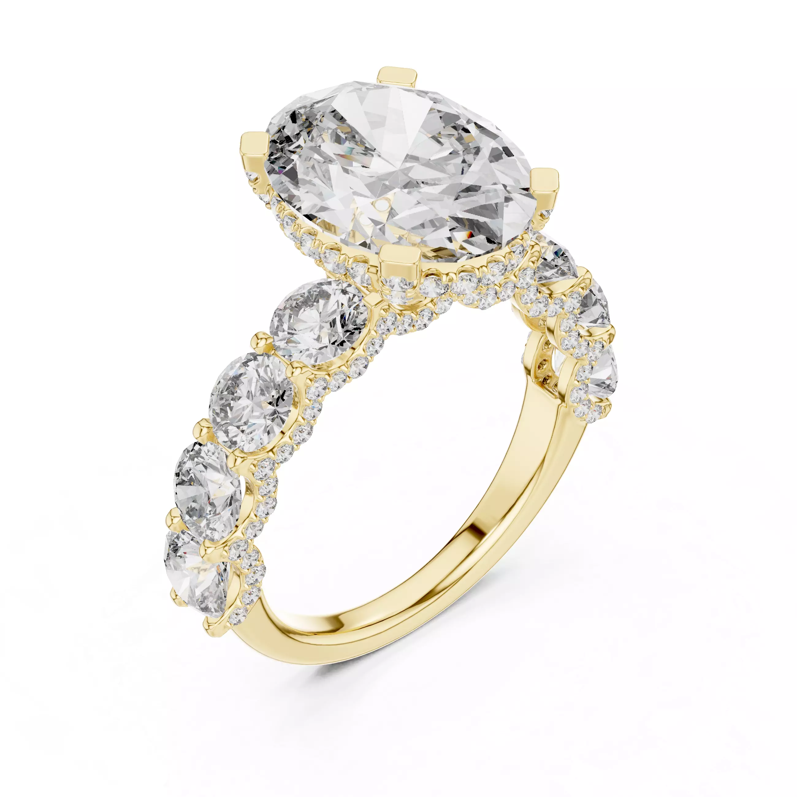 Women Ring Render 3dm STL MP4 Details 3D print model
