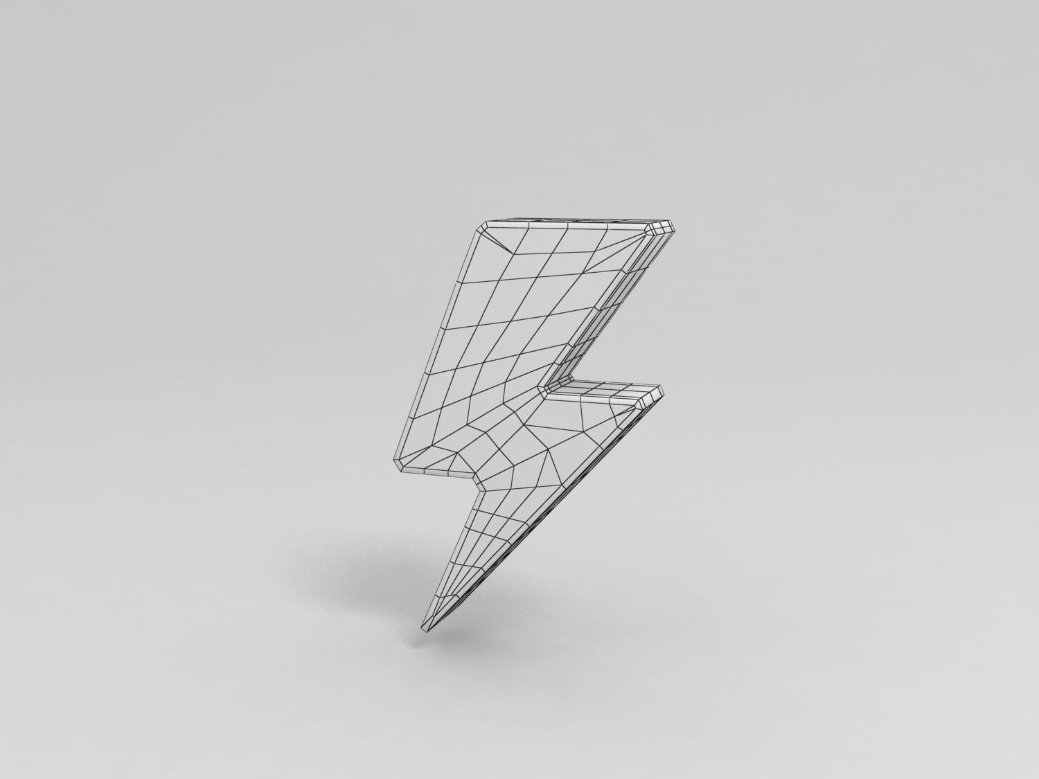Thunder Symbol 3D model_2