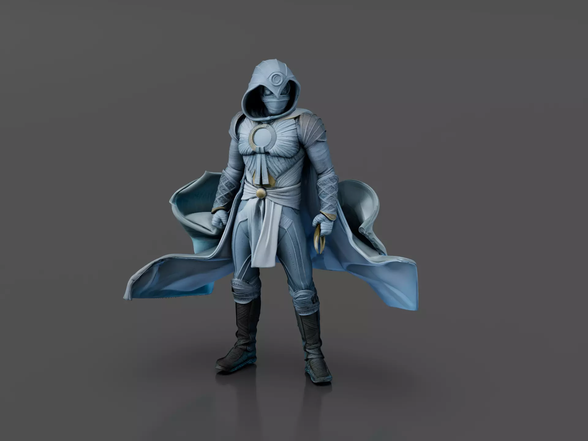 Moon Knight 01 Low-poly 3D model