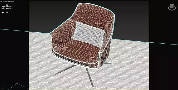 Modern Luxury Living Room Sofa Furniture Set   3D model 6
