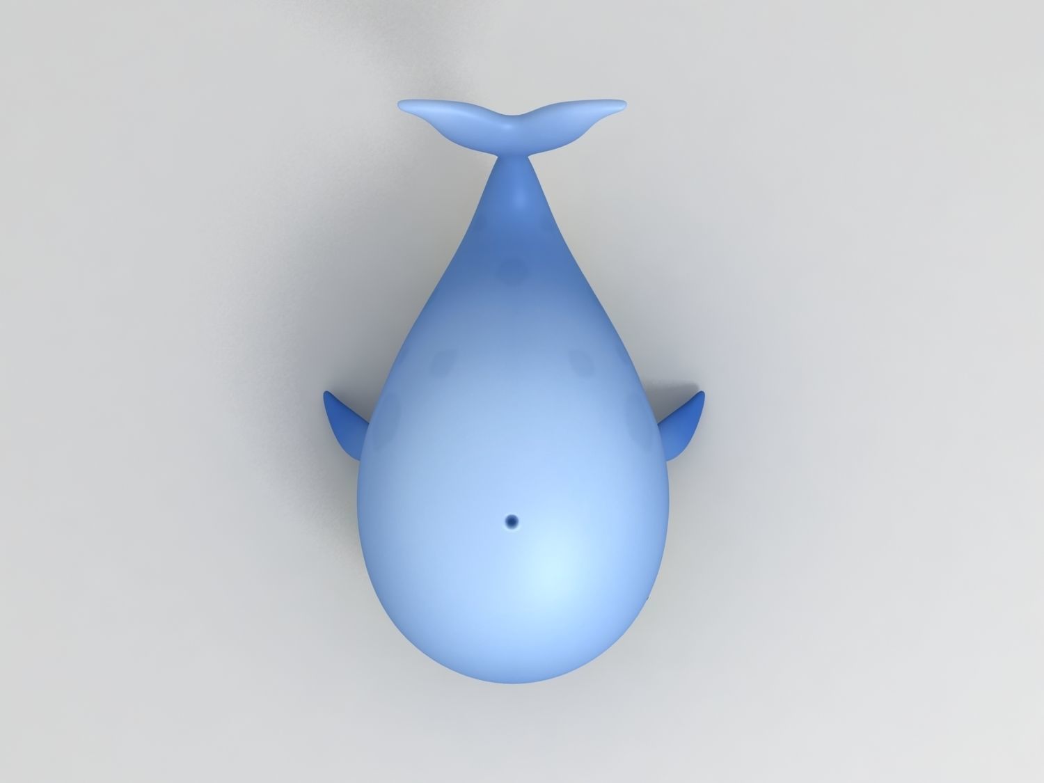 Cartoon Whale Low-poly 3D model_6