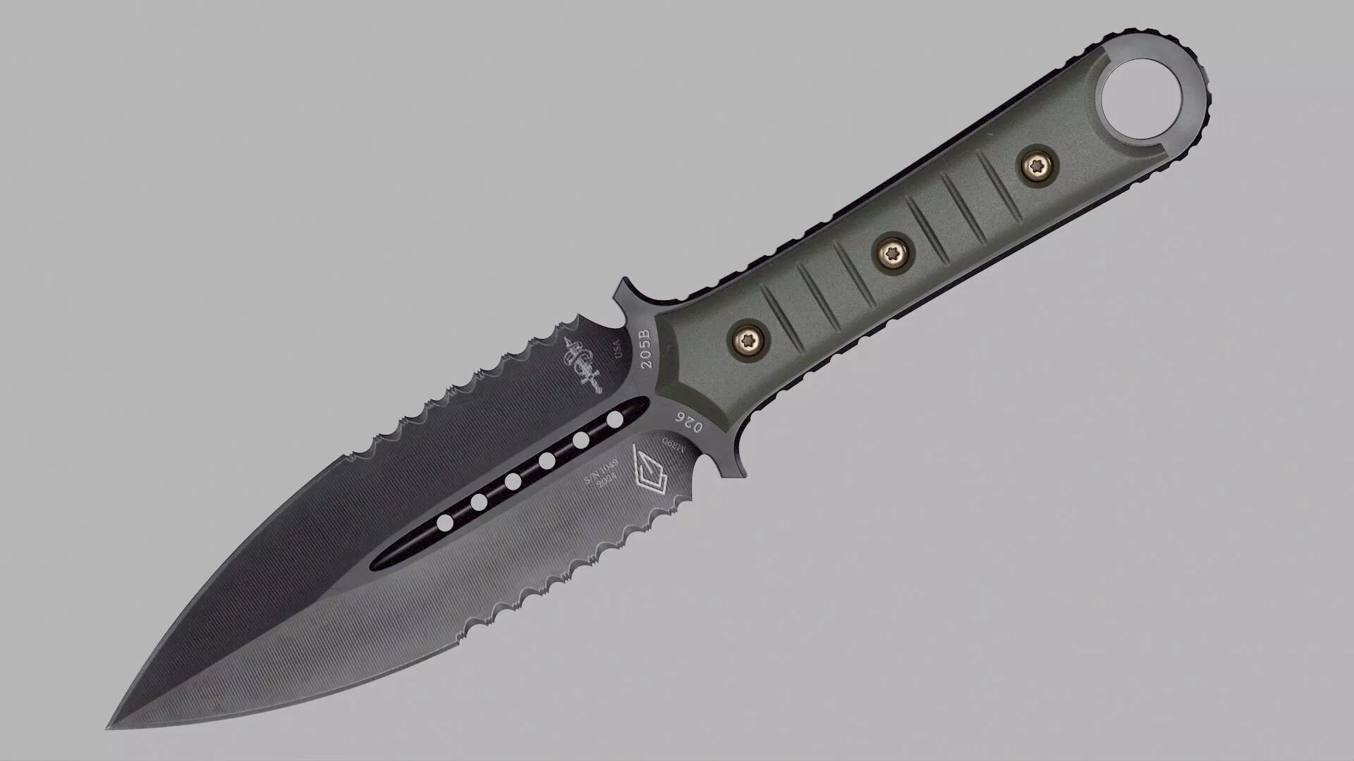Knife-Dragger Low-poly 3D model