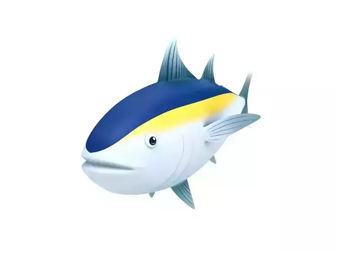 Tuna 3D model bluefin