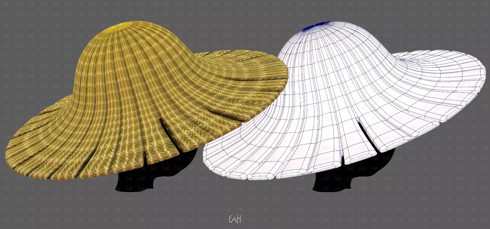 Cap V93 Low-poly 3D model