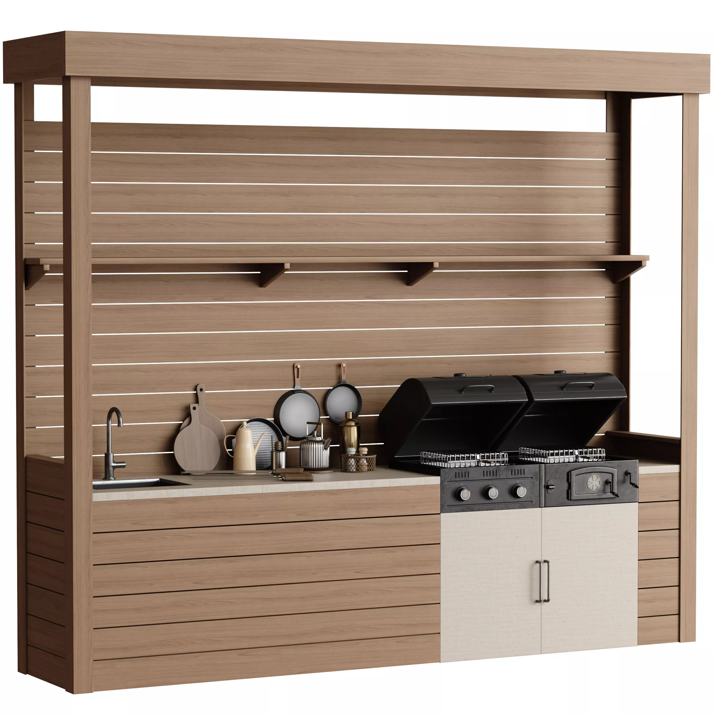 Outdoor Kitchen 03 3D model