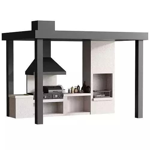 Outdoor Kitchen 04 3D model