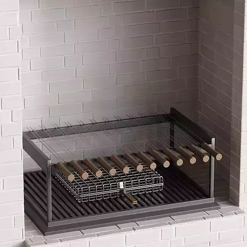 Outdoor Kitchen 04 3D model 4