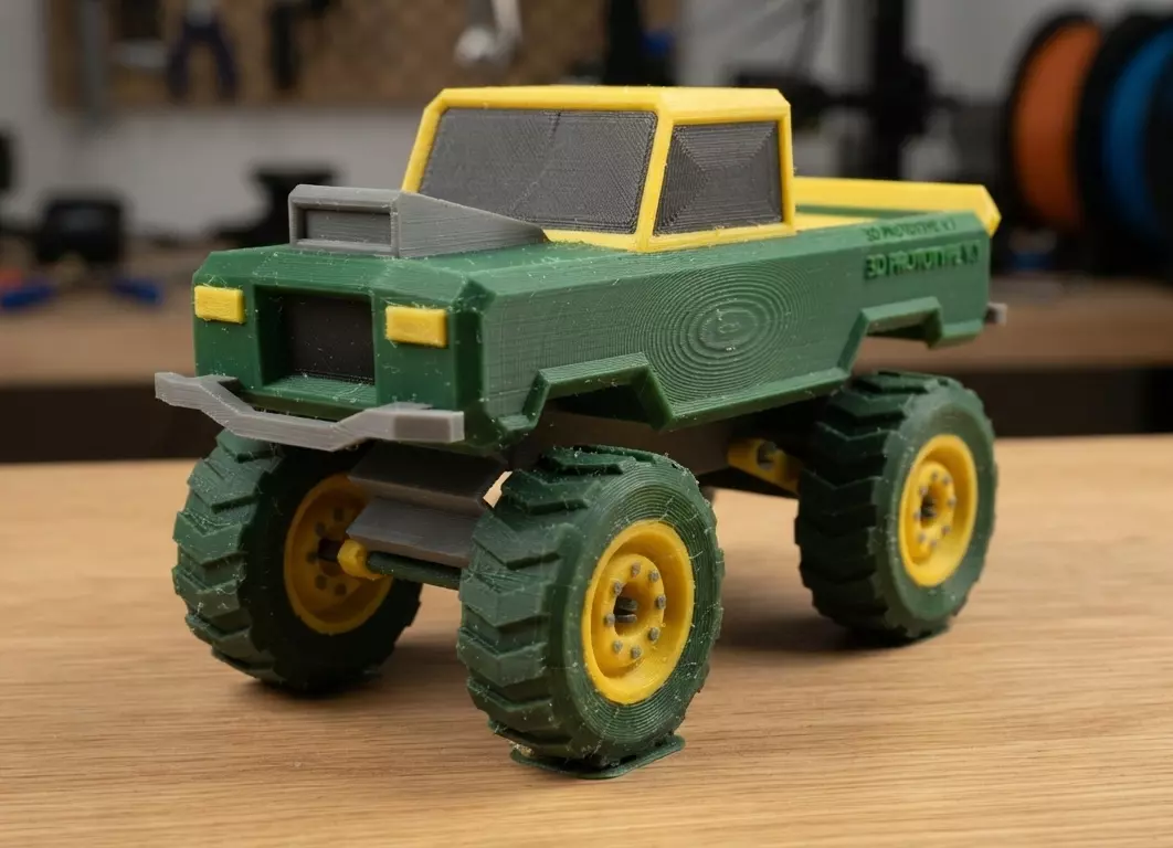 Toy monster truck 3d print Free 3D print model