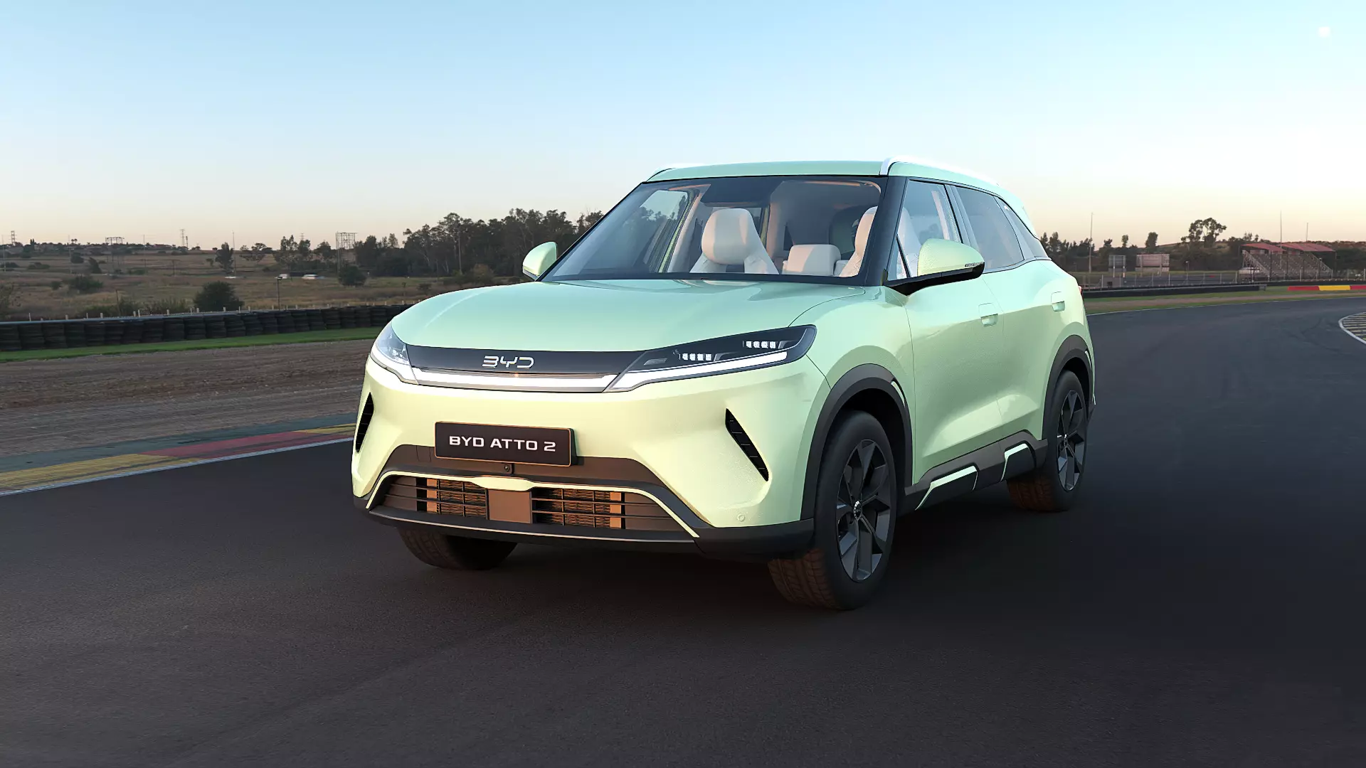 2026 BYD Atto2 EV DM with interior Low-poly 3D model