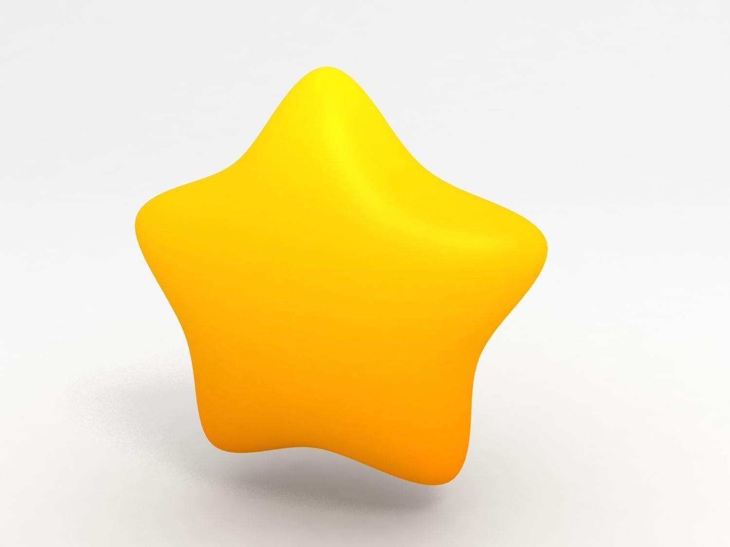 Round Star 3D model 3D model_2