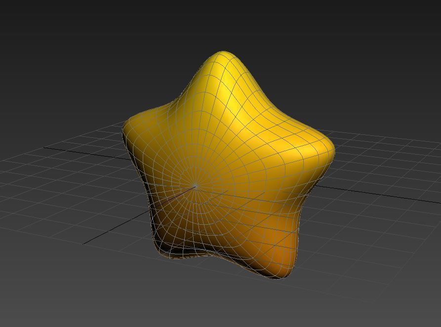 Round Star 3D model 3D model_6