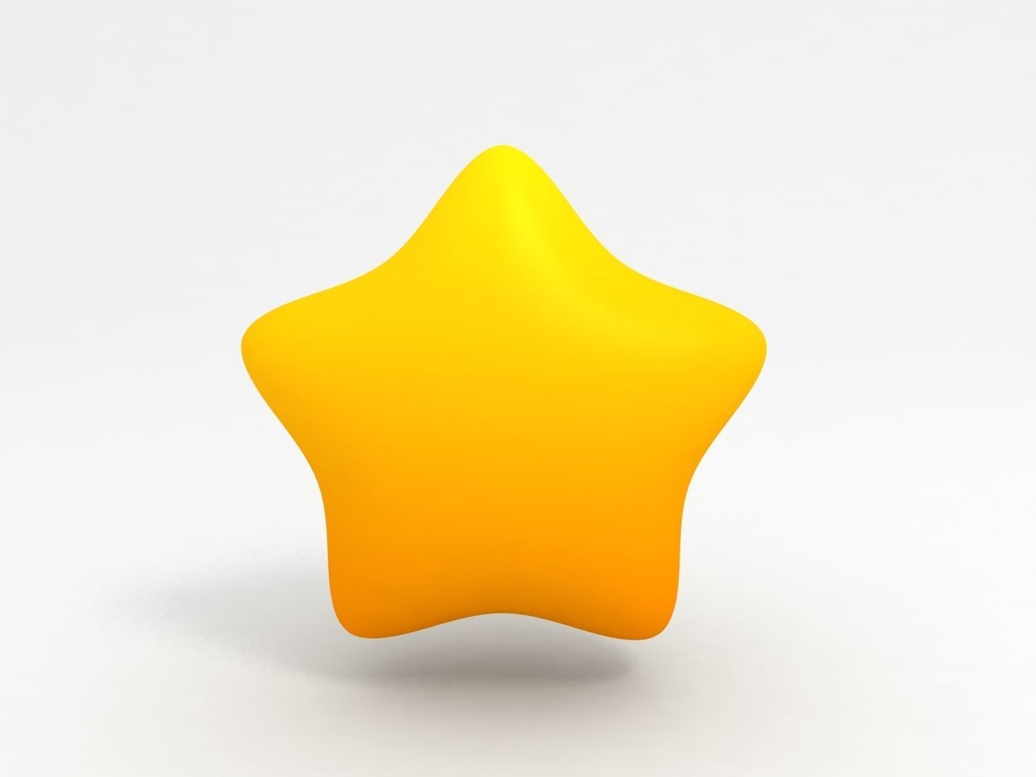 Round Star 3D model 3D model_1