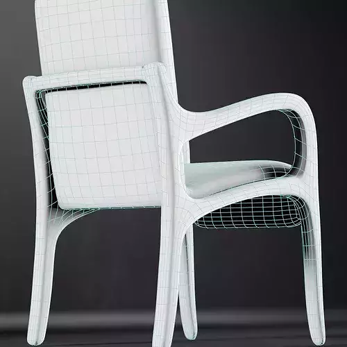 Summit Chair Low-poly 3D model 6