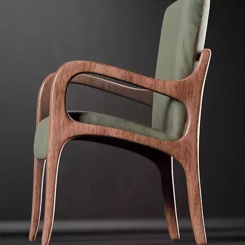 Summit Chair Low-poly 3D model 4