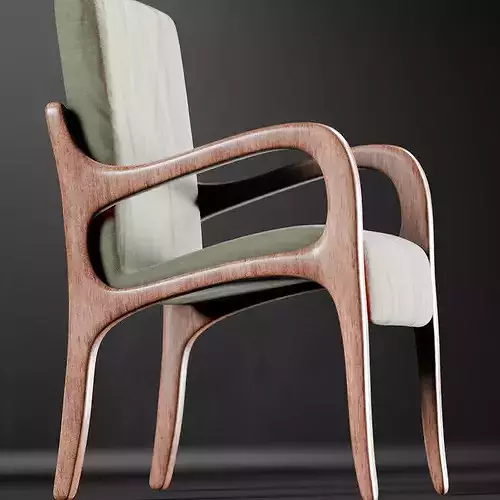 Summit Chair Low-poly 3D model 2