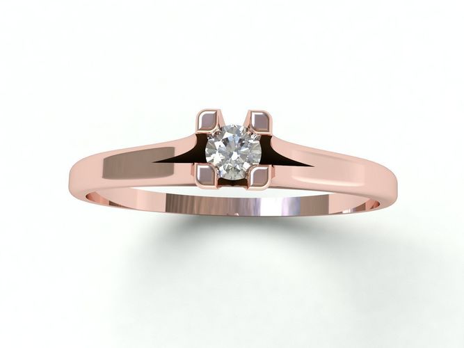 Ringmodel119 - Egagement ring 3D print model