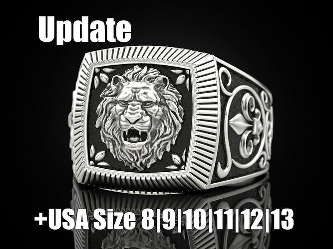 Ring lion Update 3D print model