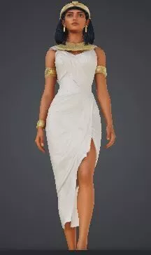 Ancient Egyptian Queen - 4K 3D Model Low-poly 3D model