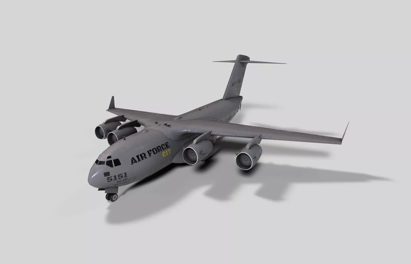 c17 globemaster Low-poly 3D model