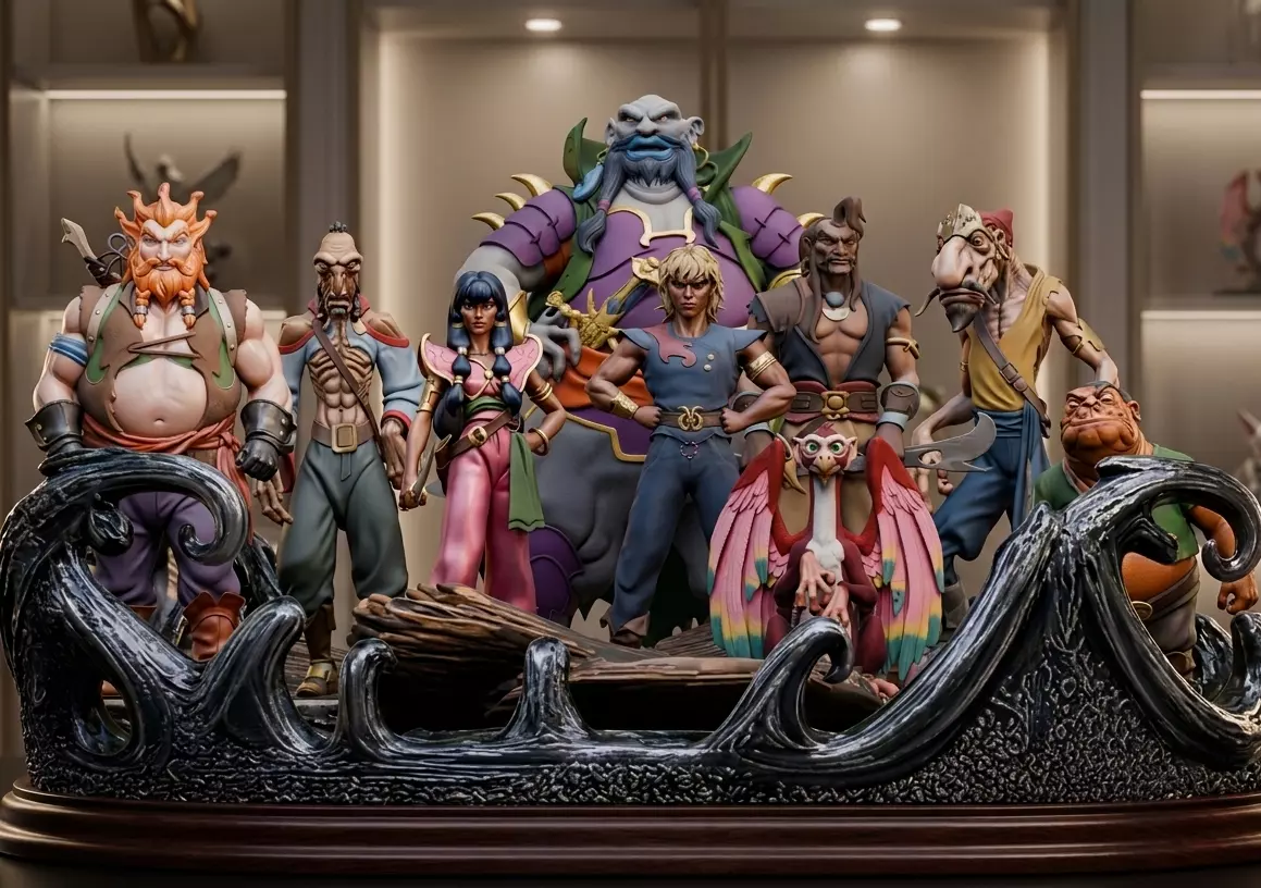 The Pirates of Dark Water - Character and Diorama Pack 3D print model