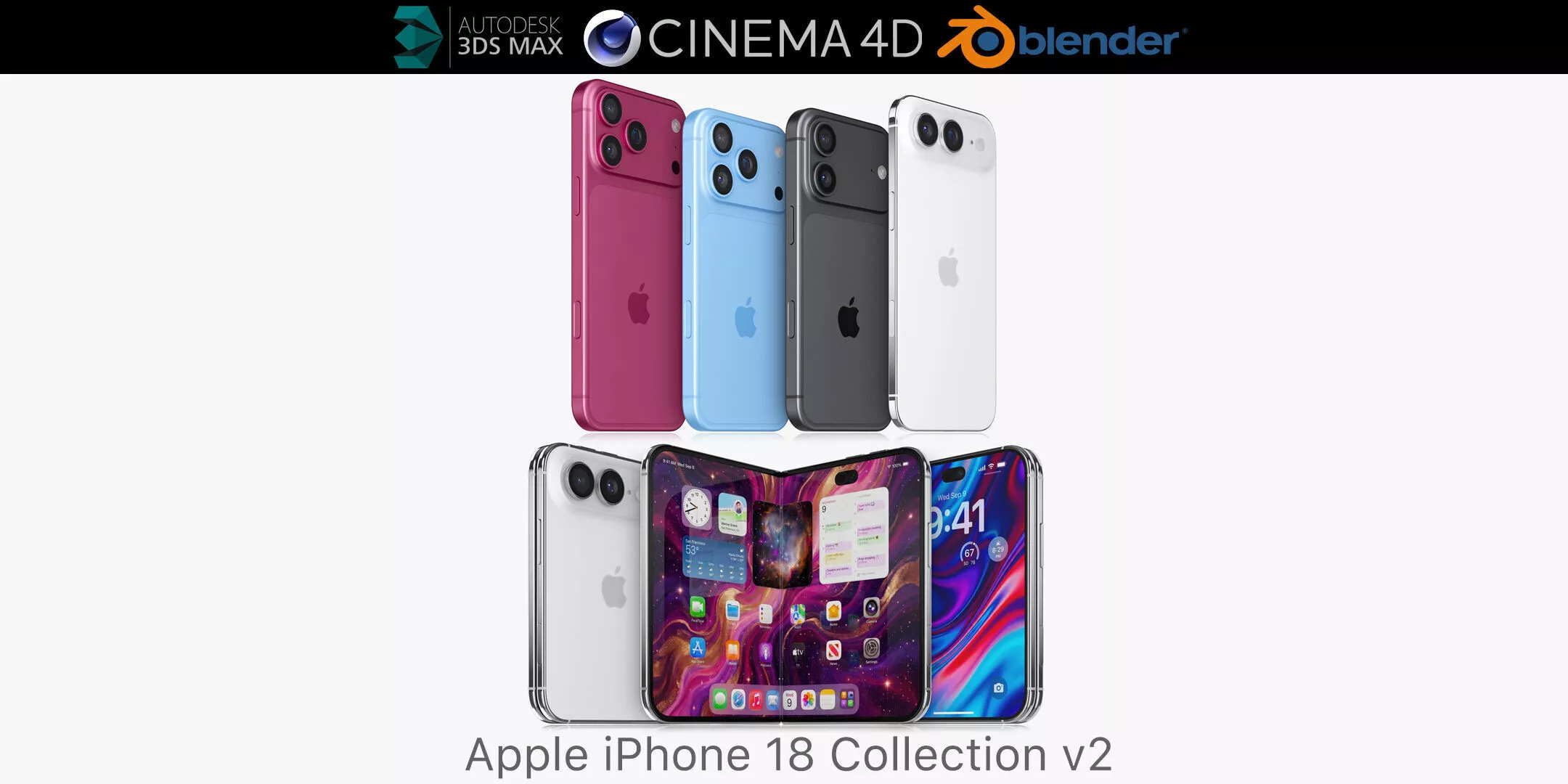 Apple iPhone 18 Collection v2 3D model