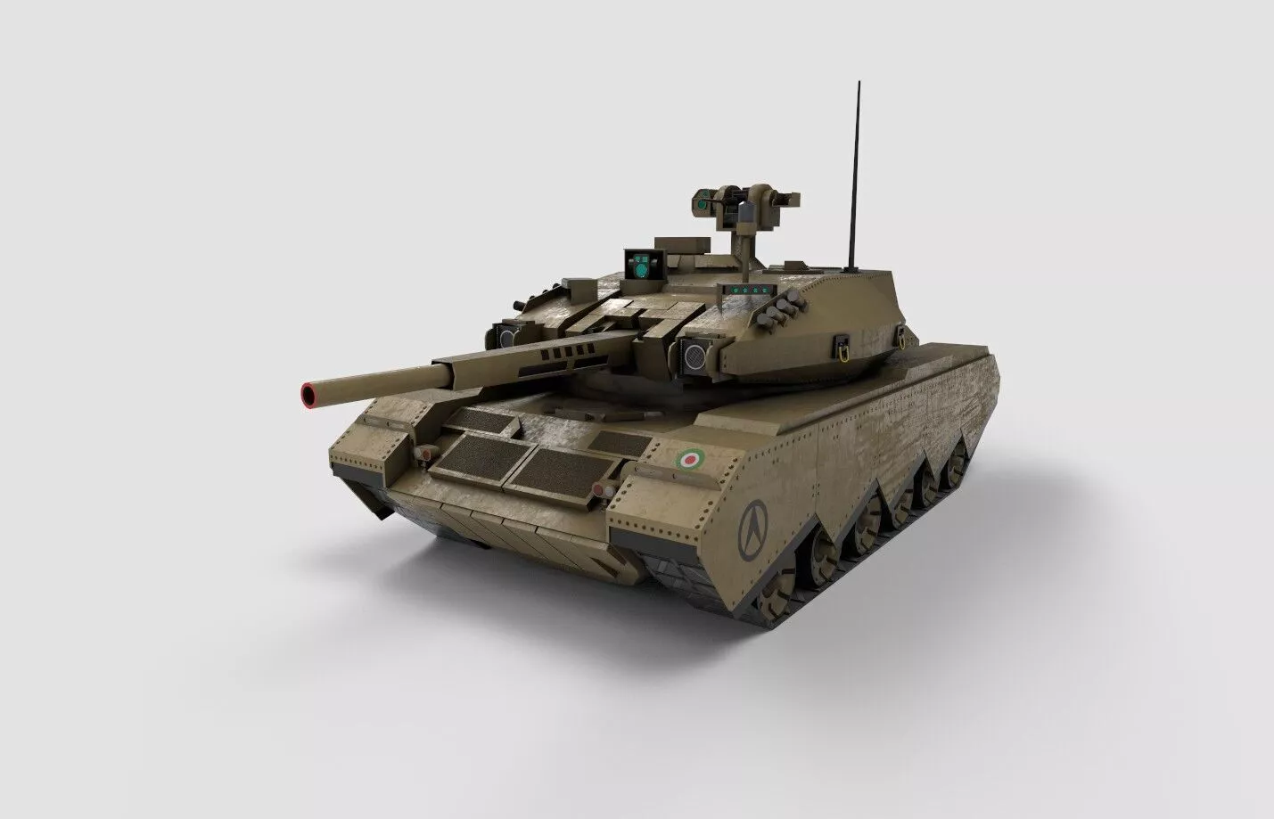 soleiman 402 tank Low-poly 3D model