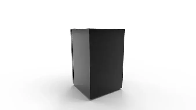Refrigerator with Tempered Glass Door 3D model 6
