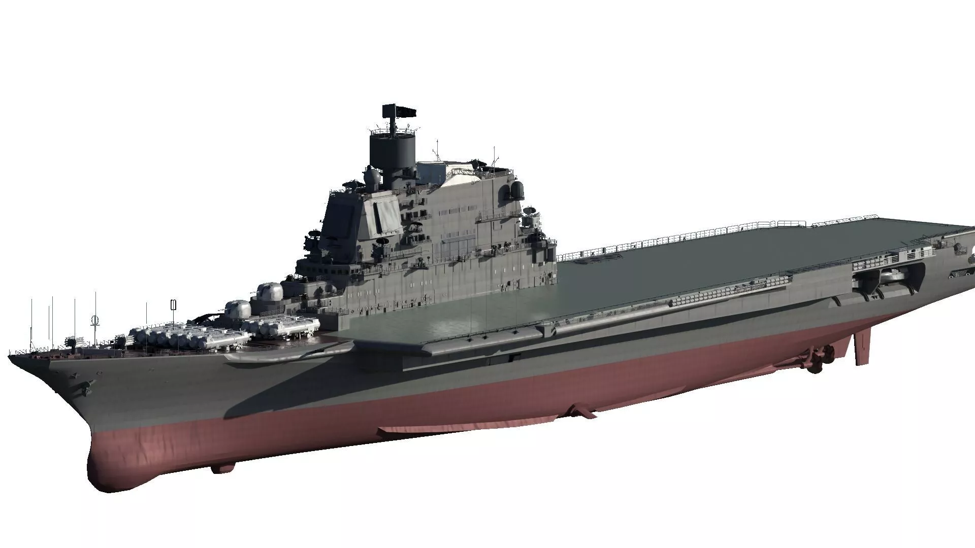 LATE 1980S RUSSIAN NAVY AIRCRAFT CARRIER BASED ON KIEV CLASS 3D model