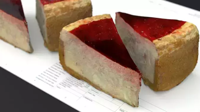 STRAWBERRY CHEESE CAKE 2021 3D model 3