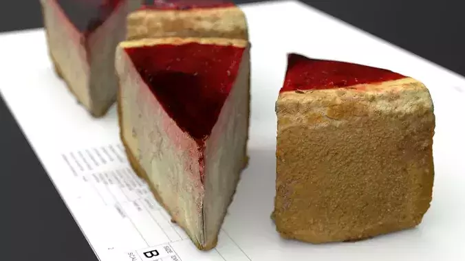 STRAWBERRY CHEESE CAKE 2021 3D model 4