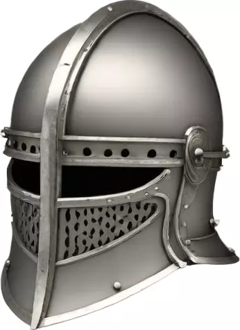 Medieval Knight Helmet STL 3D Printable Armor Model 3D print model