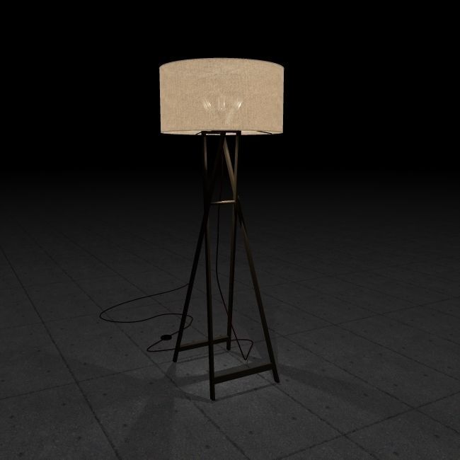 Gala floorlamp 3D model_2