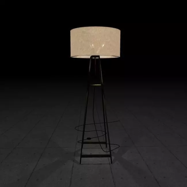 Gala floorlamp 3D model_0