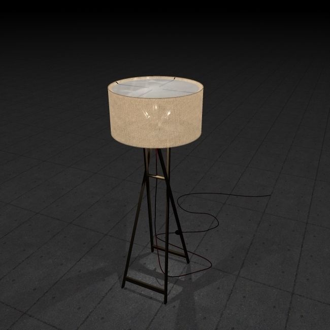 Gala floorlamp 3D model_1