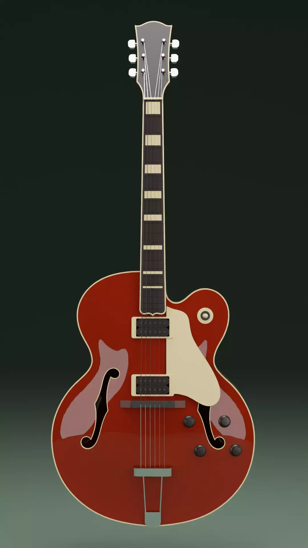 Electric Archtop Guitar Gibson L5 3D print model