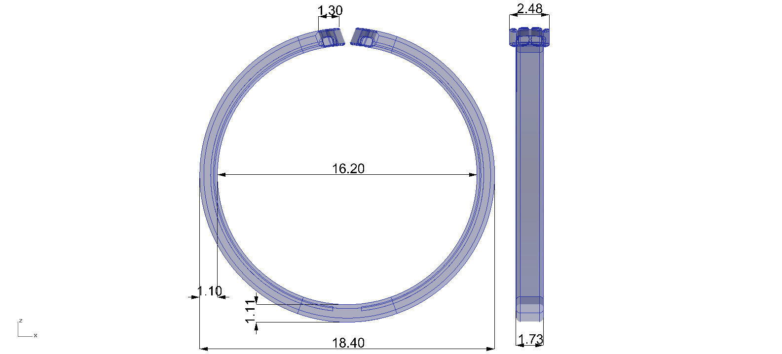 Ringmodel121 -Paw Ring 3D print model_3