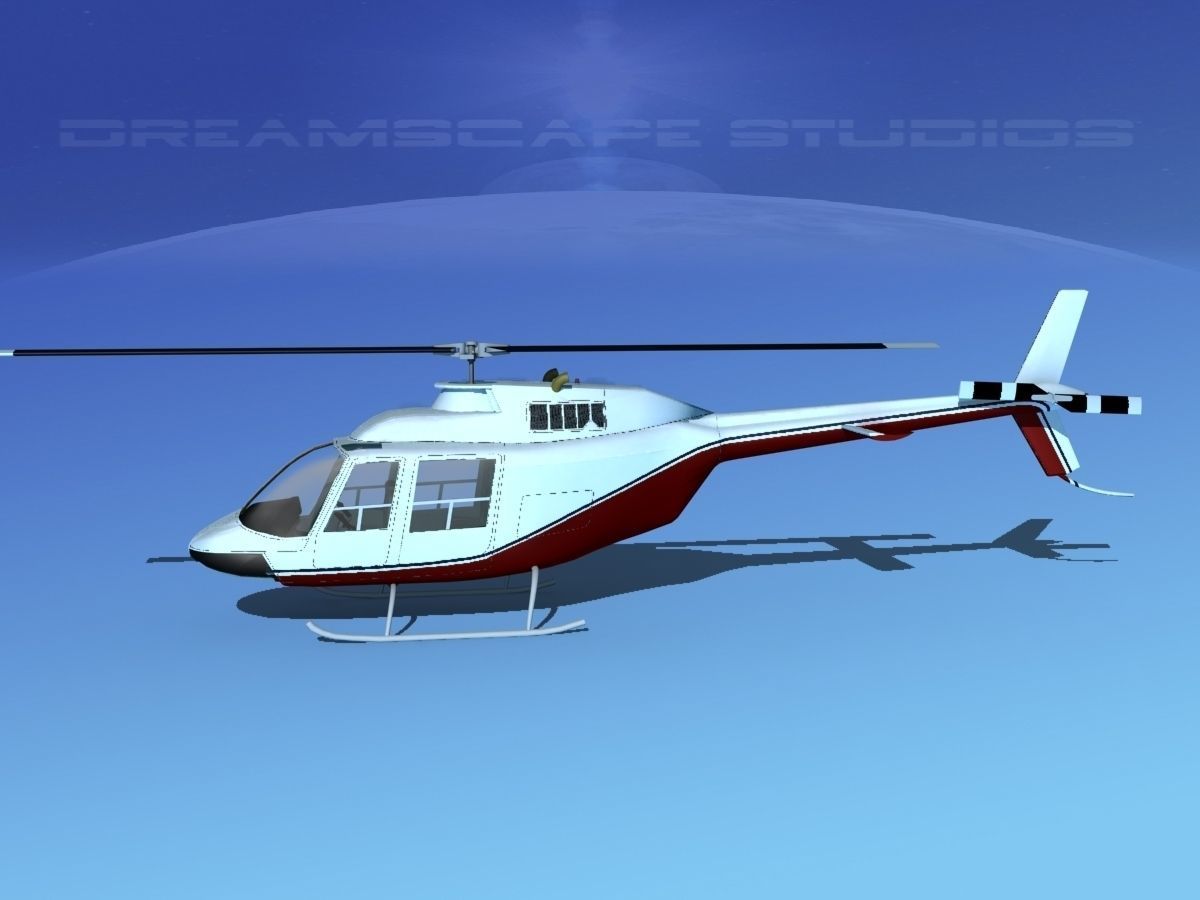 Bell 206 JetRanger V04 3D model_8