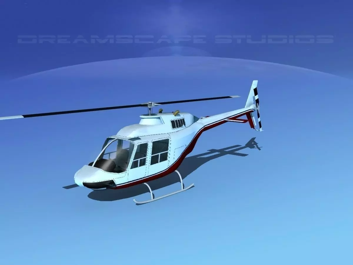 Bell 206 JetRanger V04 3D model_0