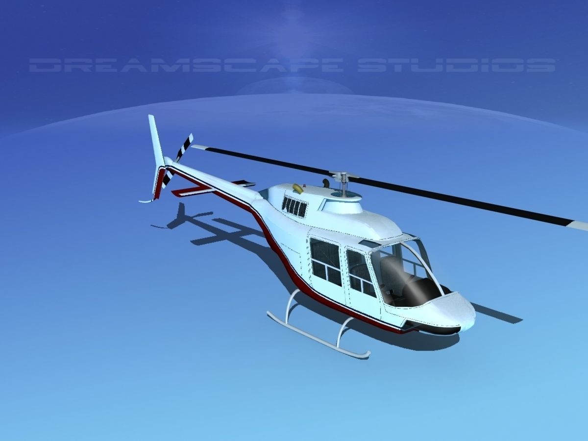 Bell 206 JetRanger V04 3D model_10
