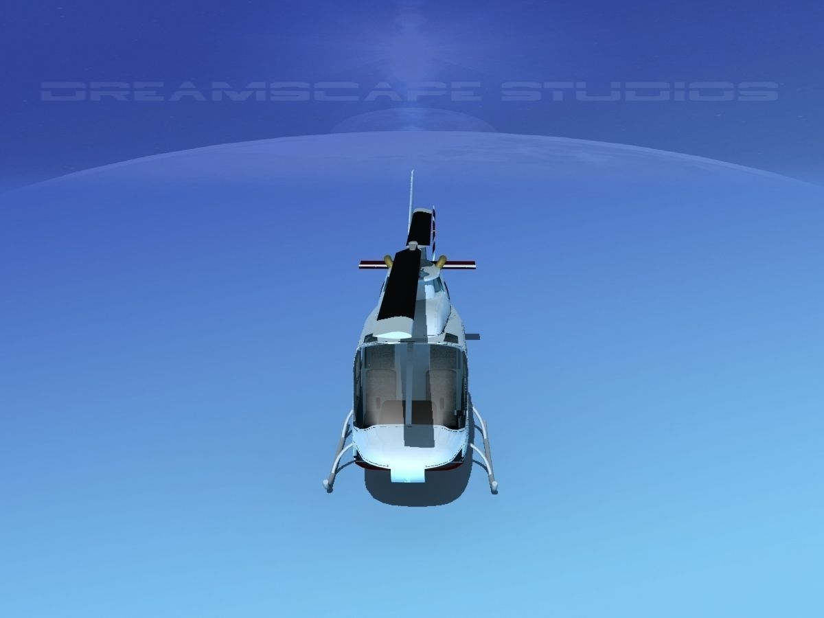 Bell 206 JetRanger V04 3D model_9