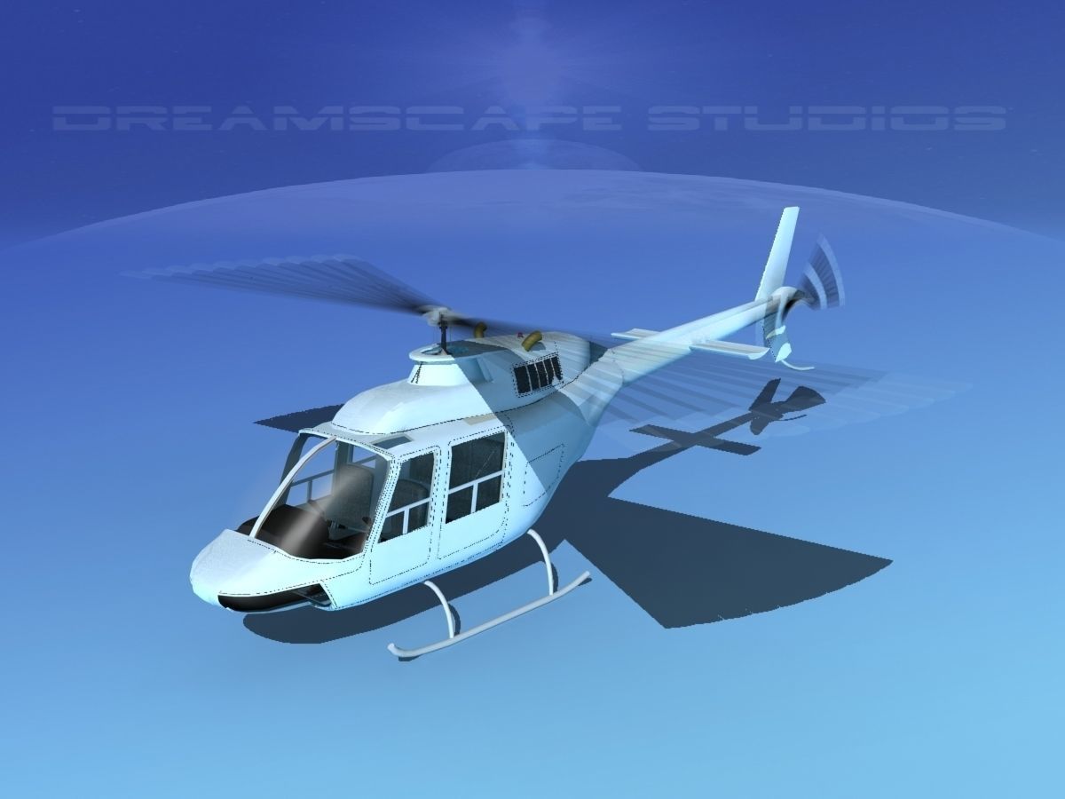 Bell 206 JetRanger V04 3D model_15