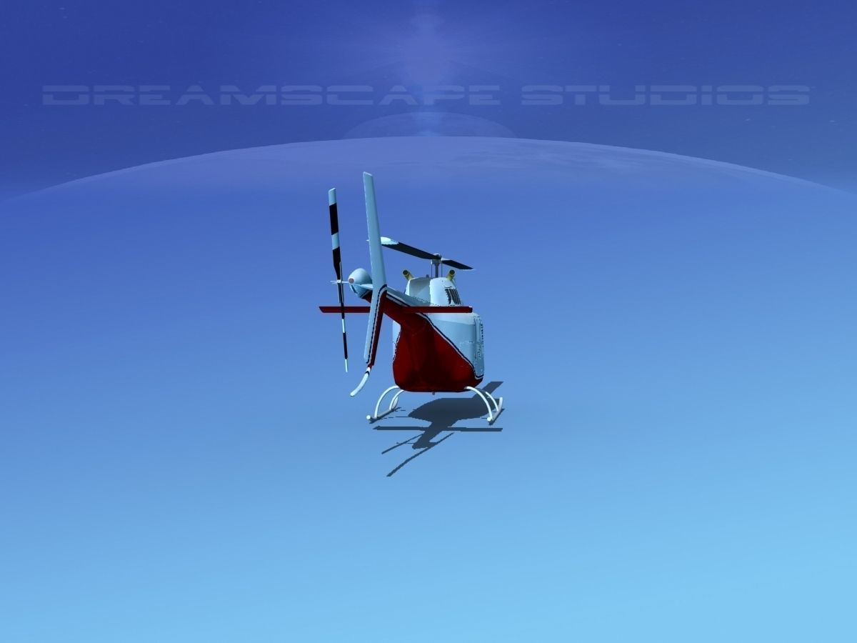 Bell 206 JetRanger V04 3D model_5